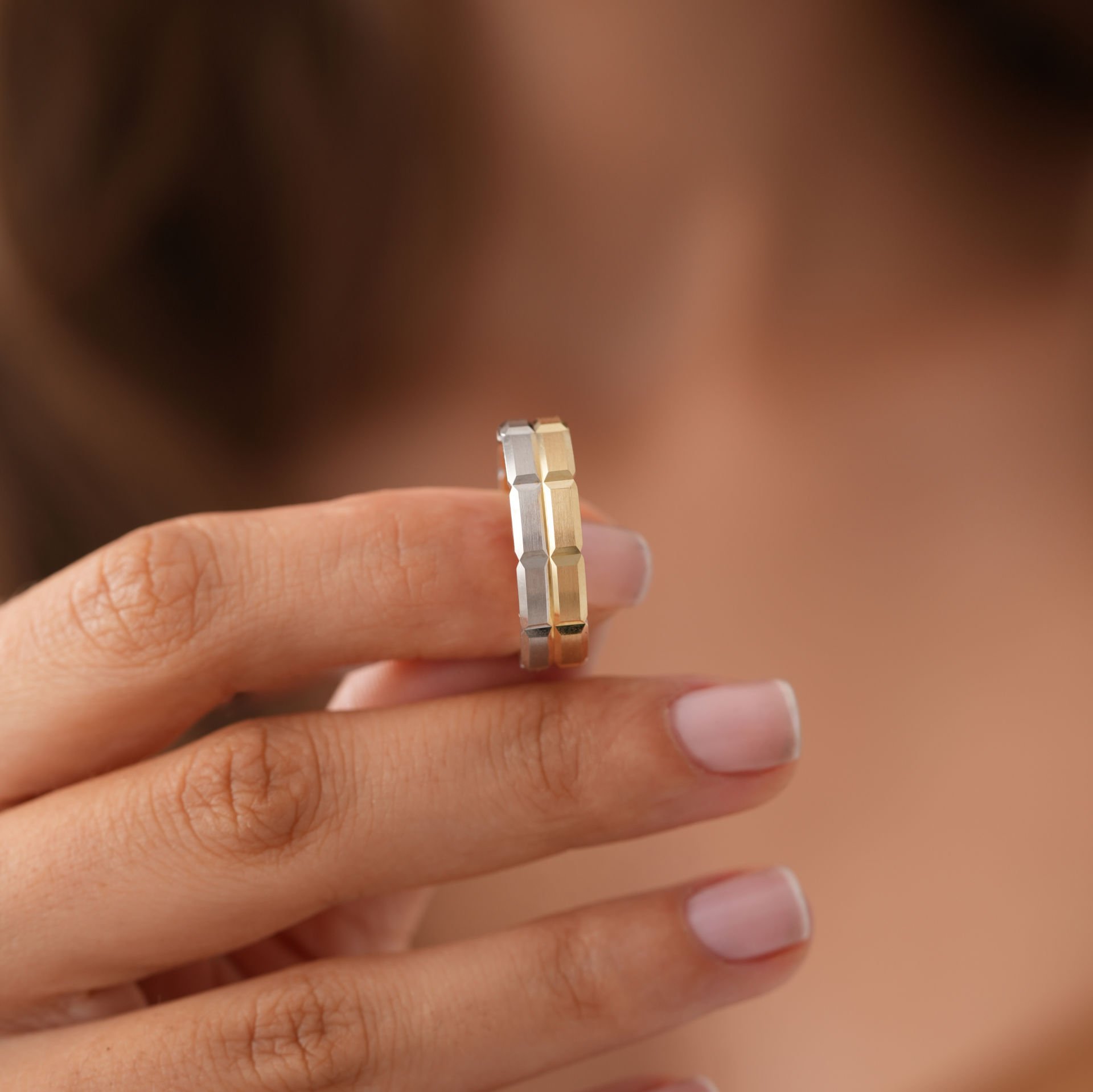 Çift Renk Alyans Sadece Bay