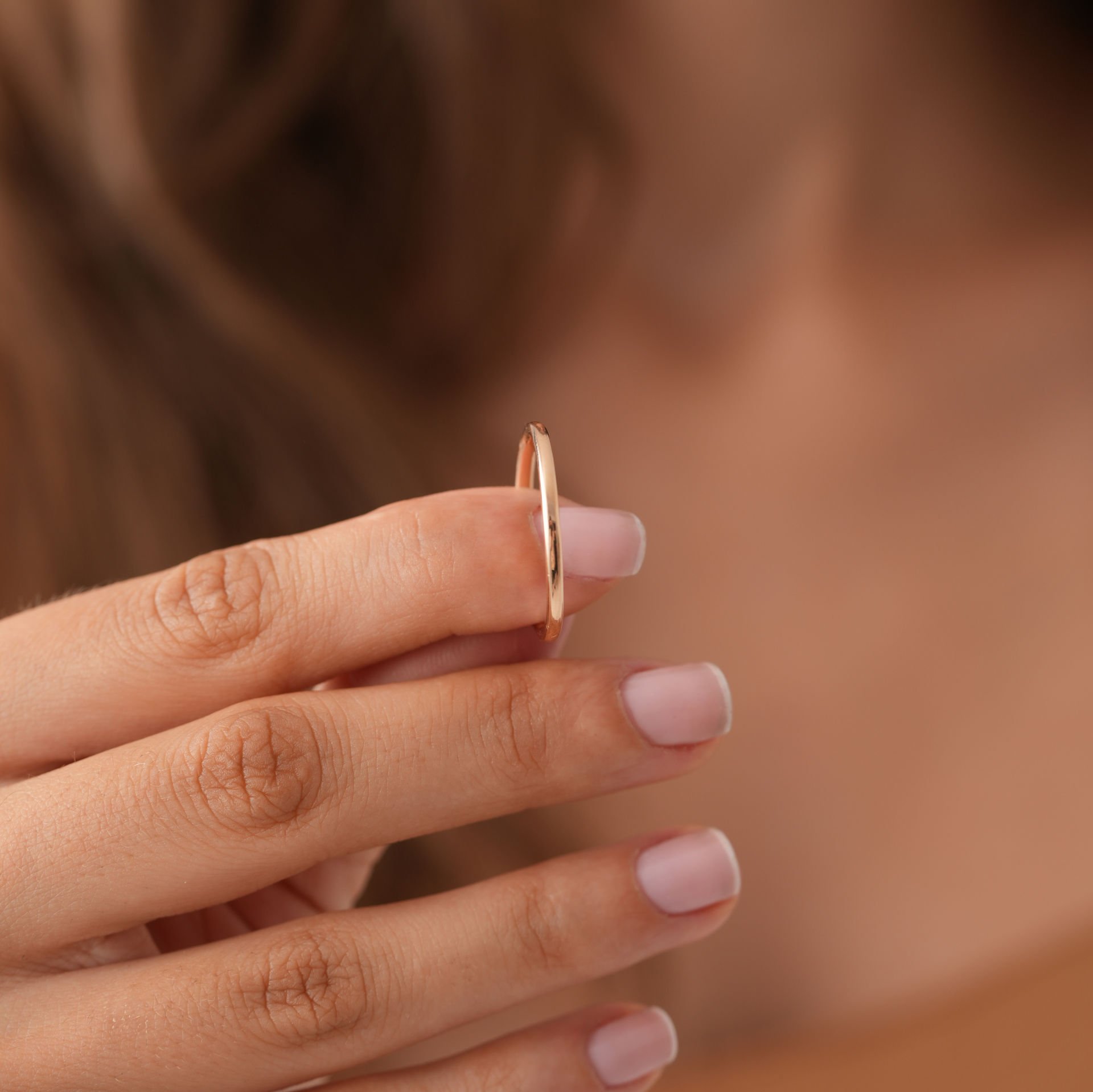 Taşlı Rose Alyans Sadece Bay