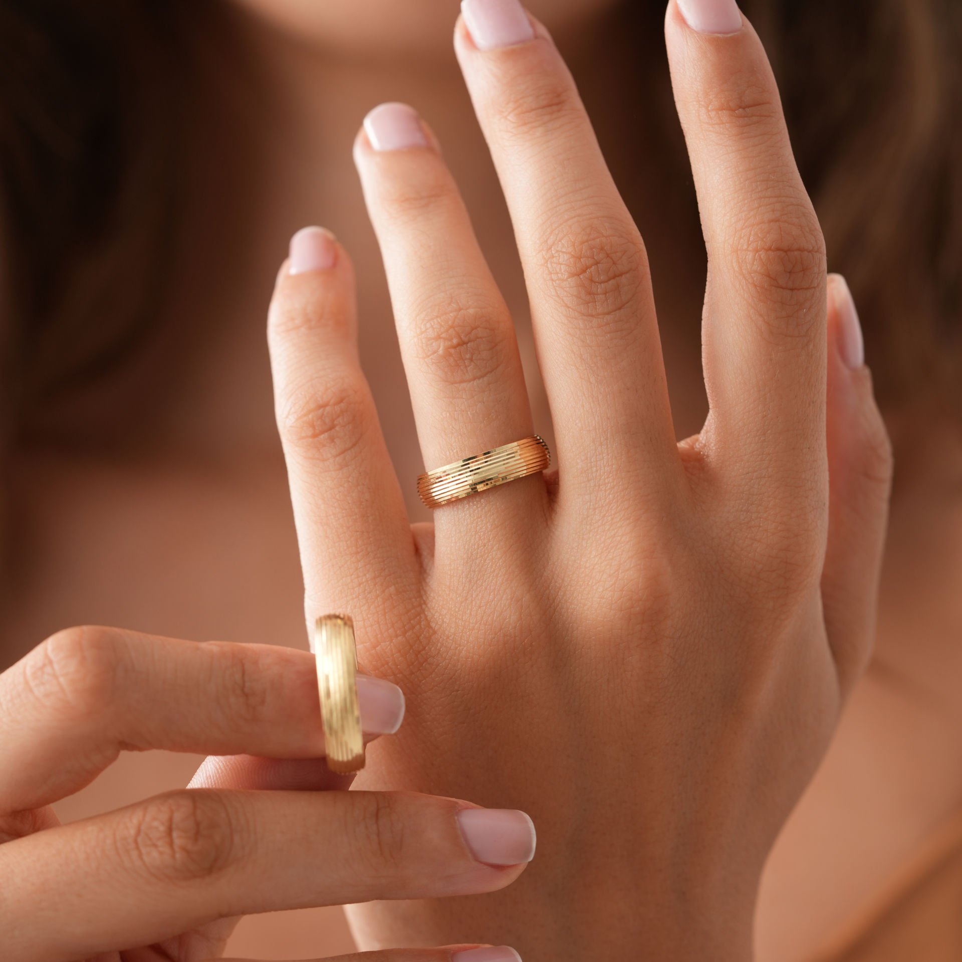 Taşsız Alyans Çift Alyans