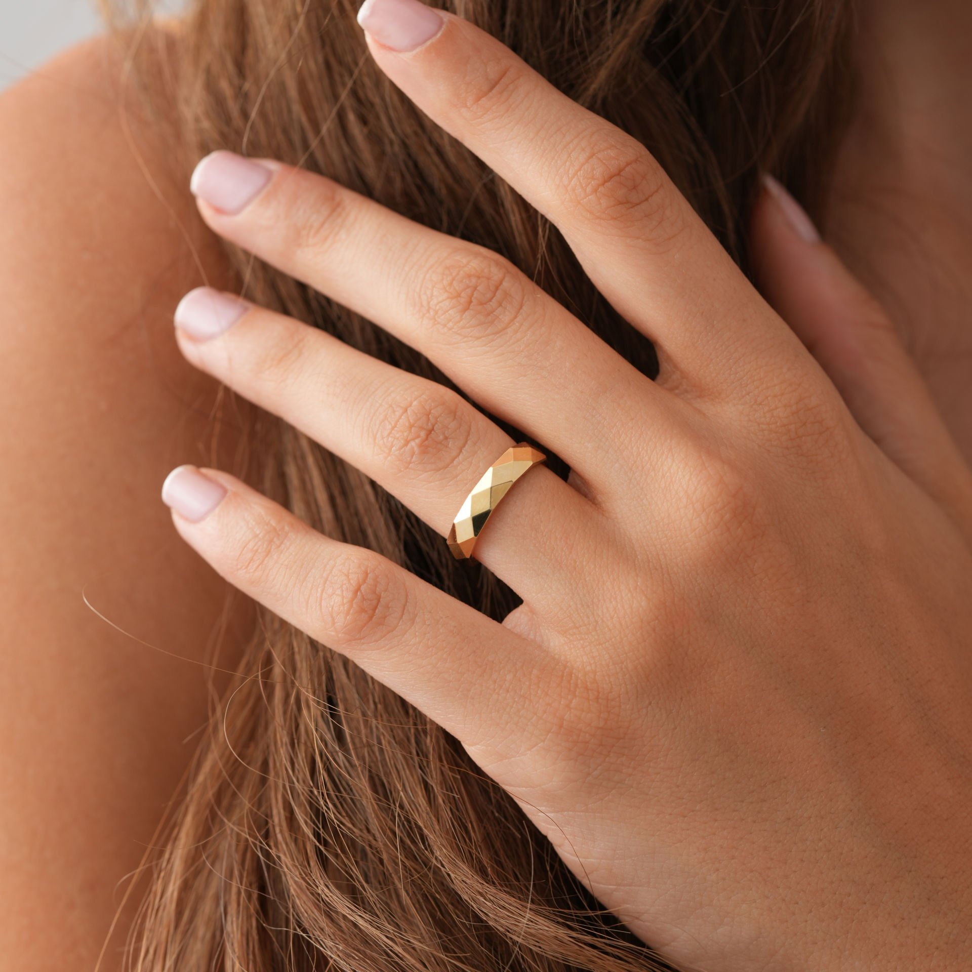 Taşsız Petek Alyans Sadece Bayan