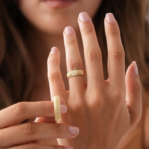 Taşsız Alyans Çift Alyans