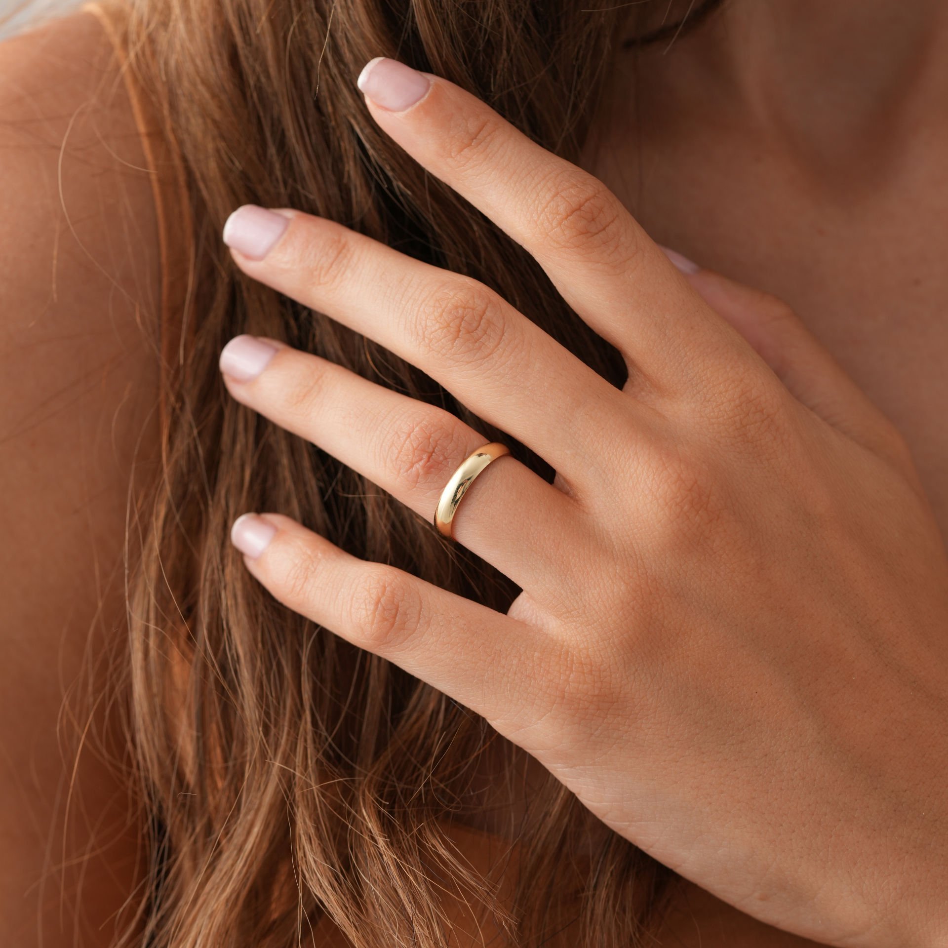 3,5mm Klasik Bombe Alyans Sadece Bayan